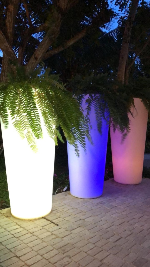 Vasos luminosos decorativos LED